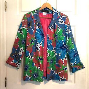 Harve Benard Collection Bold Floral & Animal Print Blazer